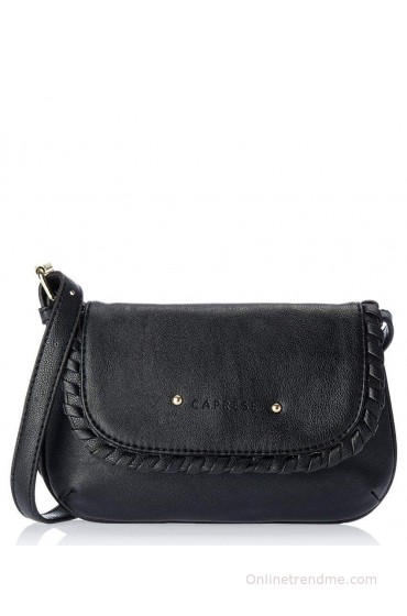 Caprese Anya Small Black Clutch